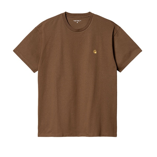 Carhartt WIP Chase T shirt Tamarind Gold