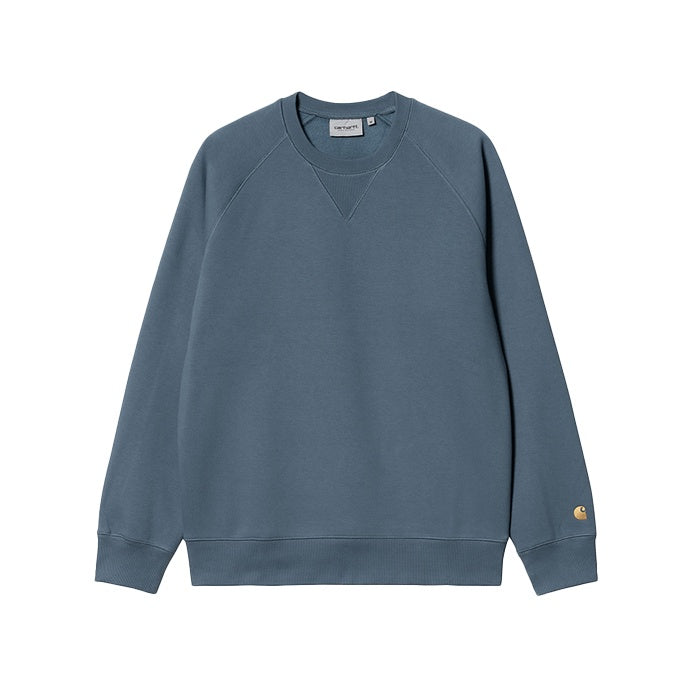 Carhartt WIP Chase Sweat Storm Blue Gold