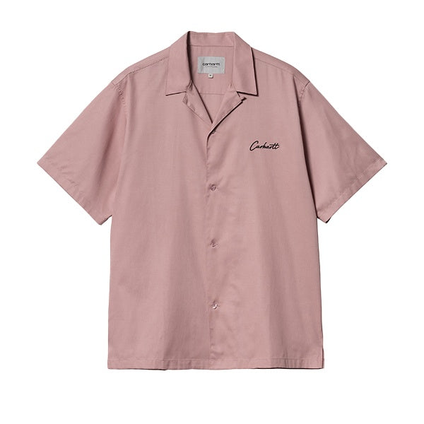 Carhartt WIP Delray Shirt Pink Black