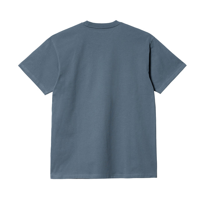 Carhartt WIP SS Chase T Shirt Storm Blue Gold