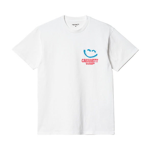 Carhartt WIP SS Happy Script T shirt White