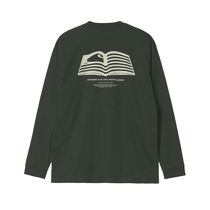 Carhartt WIP LS Book State T Shirt Dark Cedar Wax