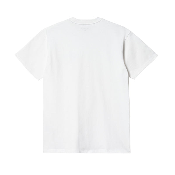 Carhartt WIP SS Happy Script T shirt White