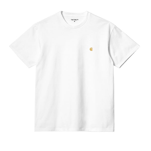 Carhartt WIP SS Chase T Shirt White Gold