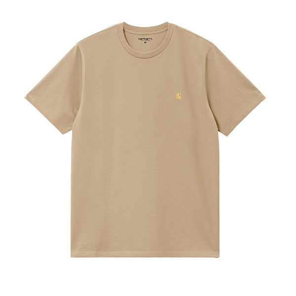 Carhartt WIP SS Chase T shirt Sable Gold