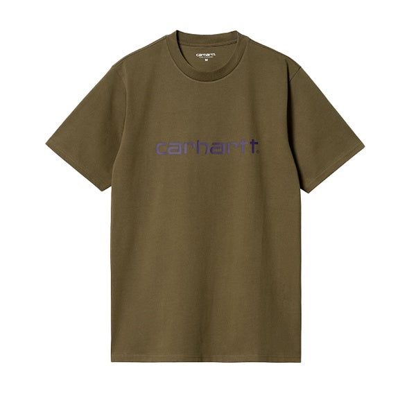 Carhartt WIP SS Script T shirt Highland Cassis