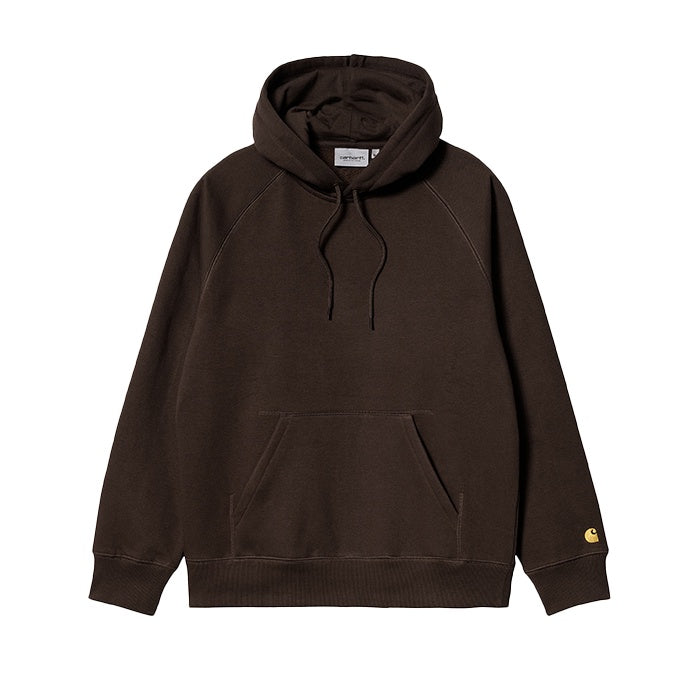 Carhartt WIP Hooded Chase Sweat Dark Umber Gold