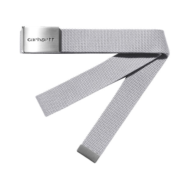 Carhartt WIP clip Belt Chrome Sonic Silver