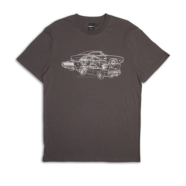 Deus Charger T Shirt Anthracite