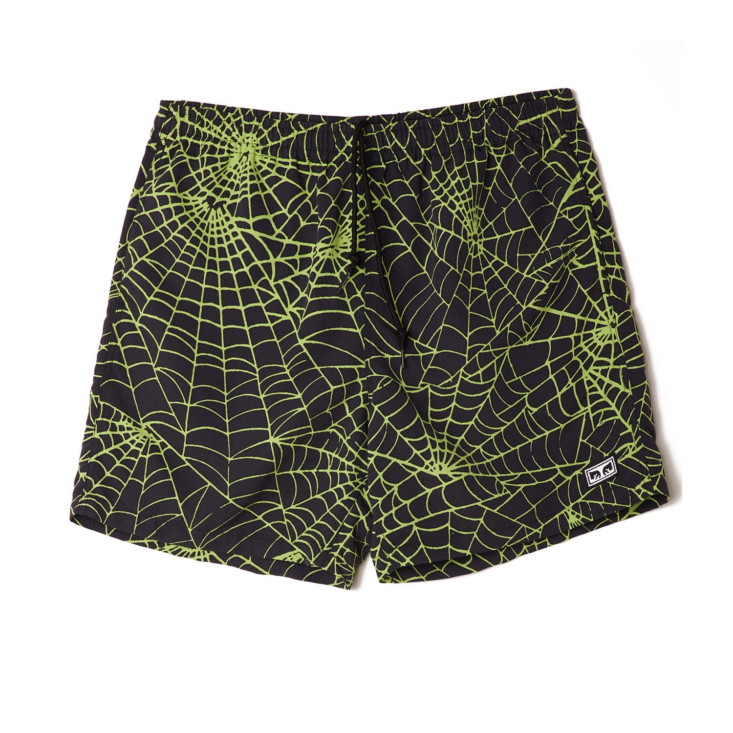 Obey Easy Relaxed Web Short Lime