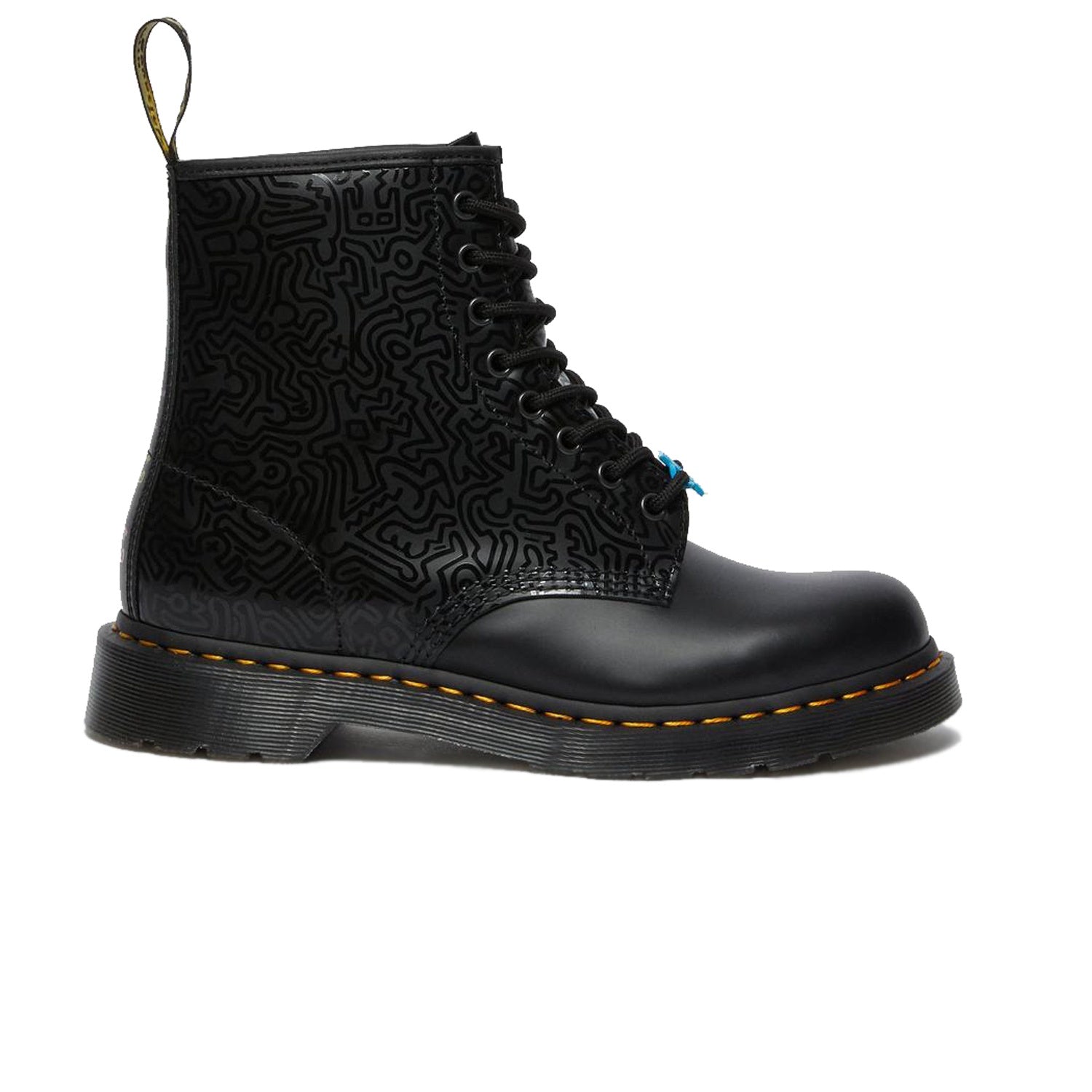 Dr. Martens 1460 Keith Haring Leather Ankle Boots Black Smooth