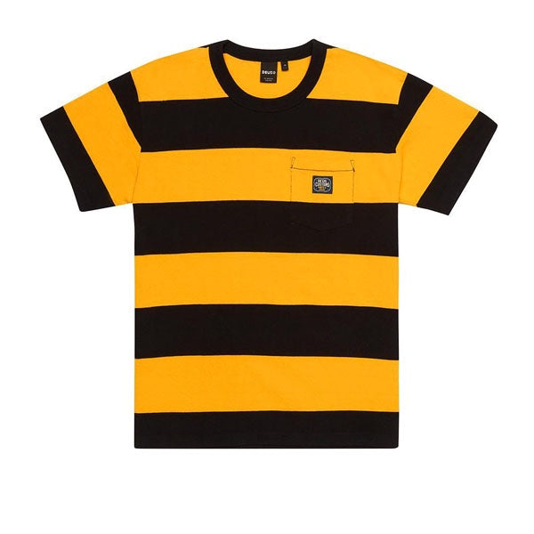 Deus S/S Bonnieville Stripe Tee Butterscotch Yellow