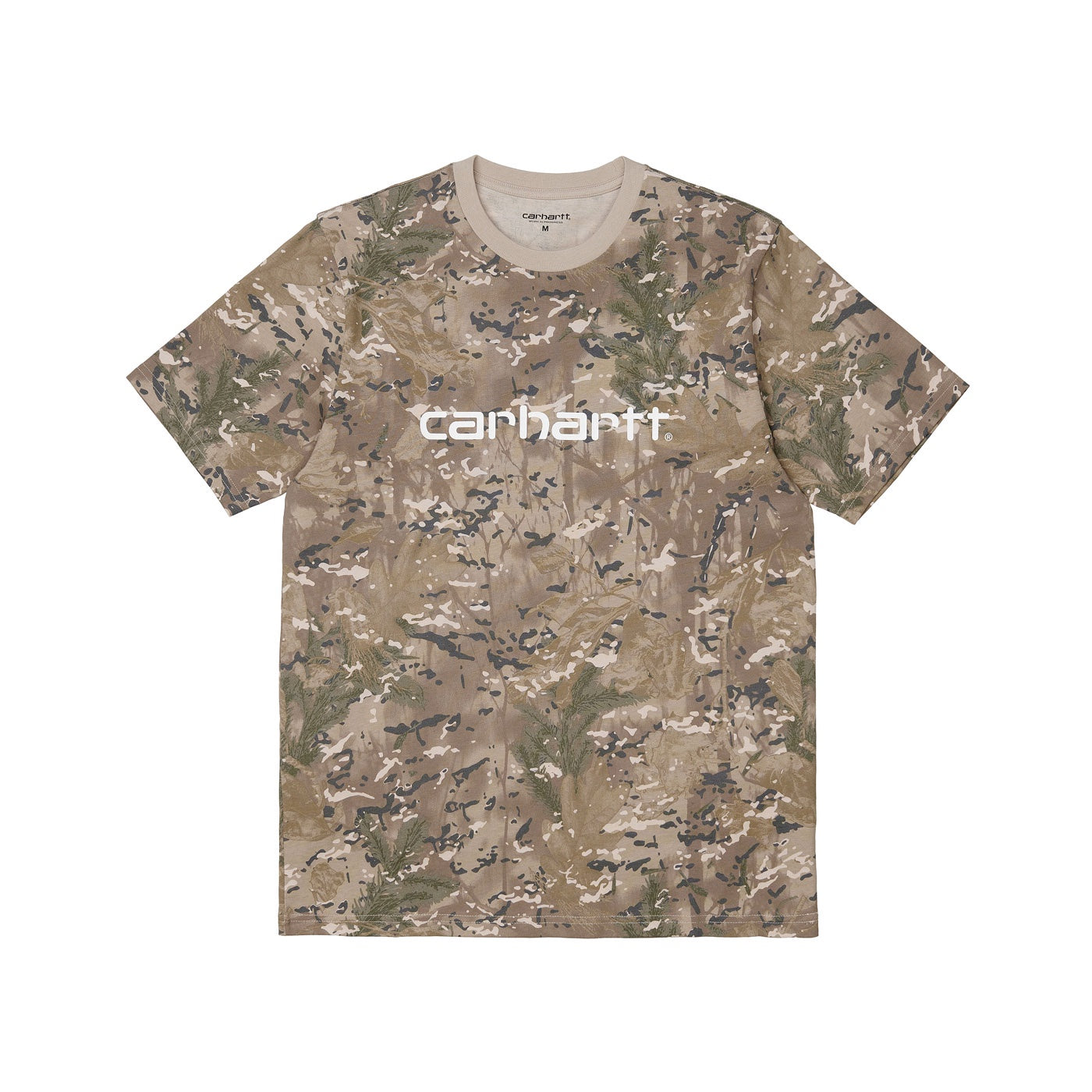 Carhartt WIP S/S Script T-Shirt Camo Combi/Desert/White