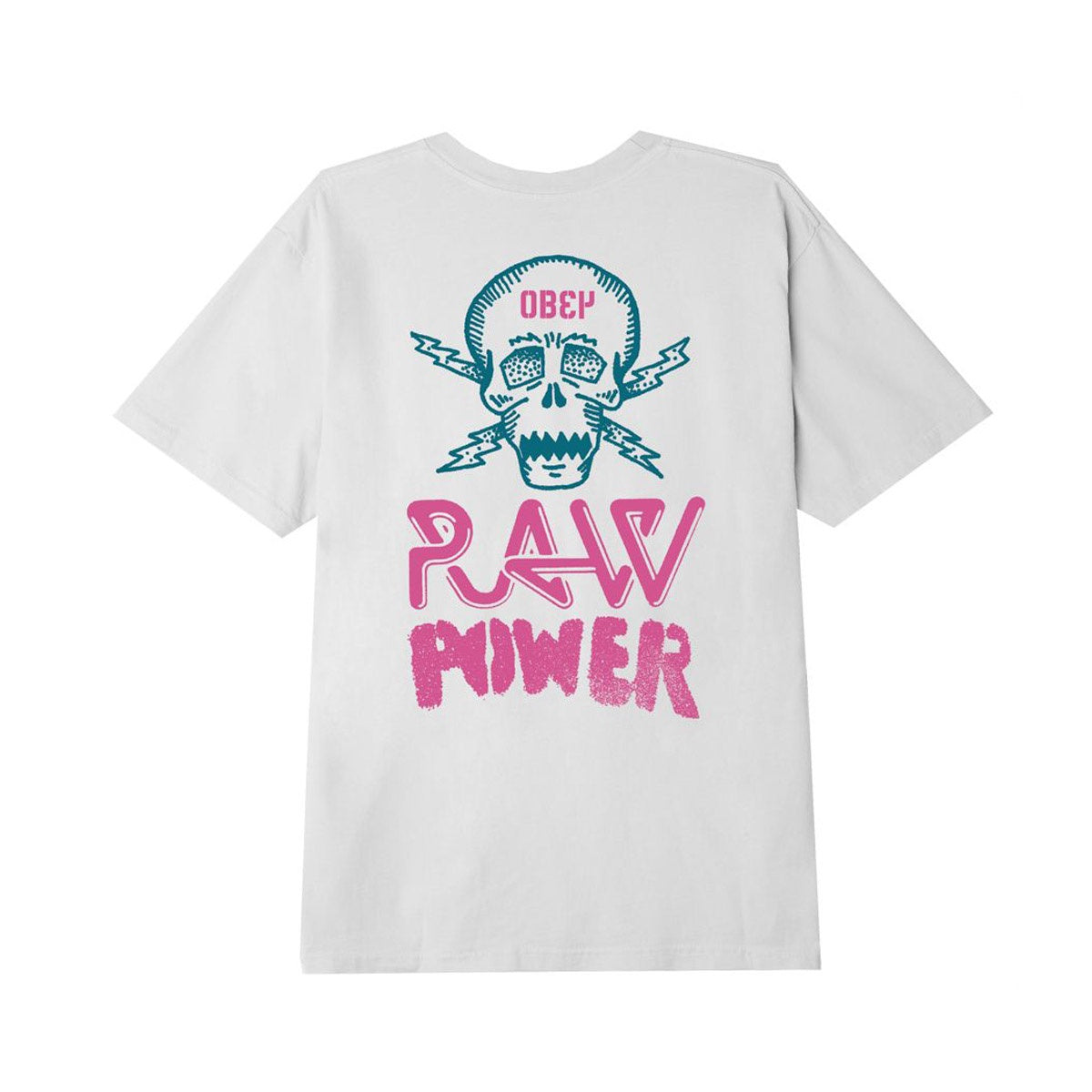 Obey Raw Power Neon T-shirt White