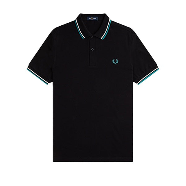 Fred Perry Twin Tipped Shirt Black Mint