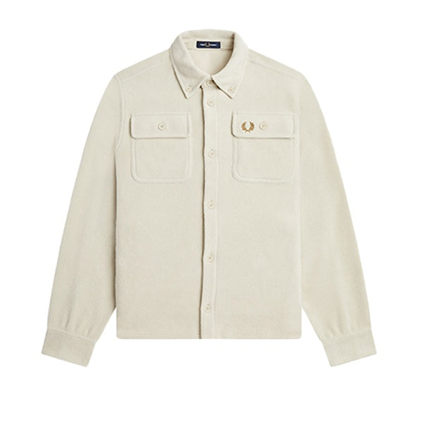 Fred Perry Fleece Overshirt Oatmeal