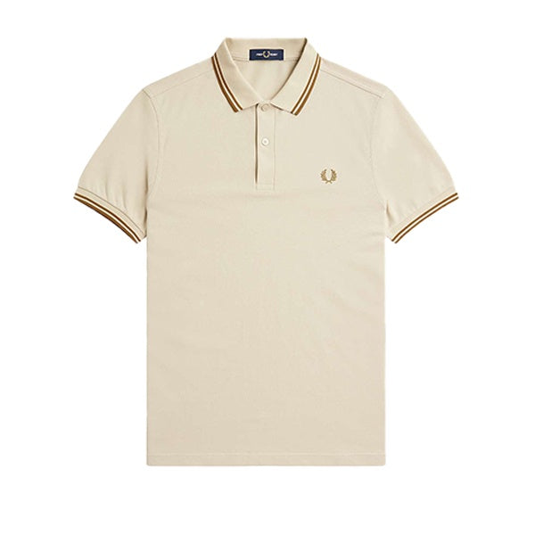 Fred Perry Twin Tipped Shirt Oatmeal