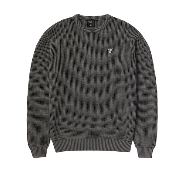 Huf Filmore Waffle Knit Sweater Black