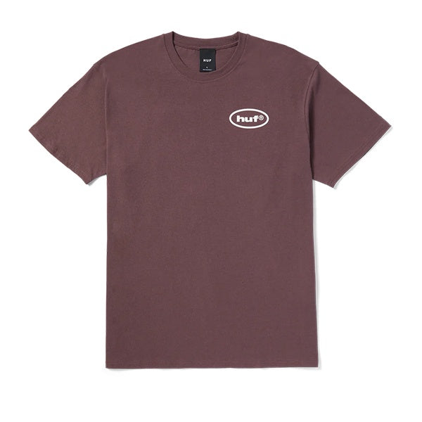 Huf SS Cousin Of Death T shirt Eggplant