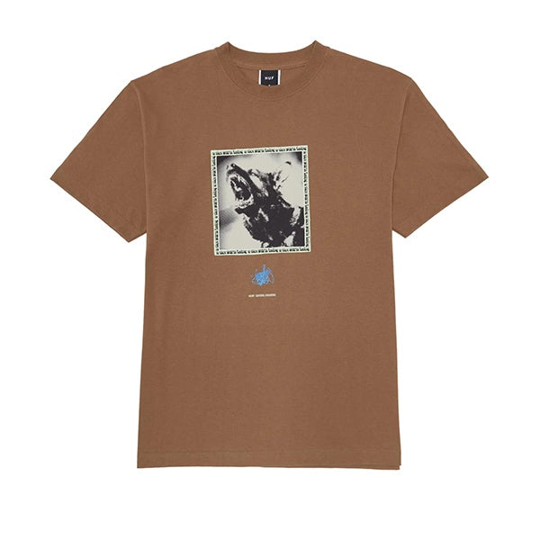 Huf Beware SS T Shirt Camel