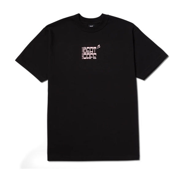 Huf SS Beat Cafe T shirt Black