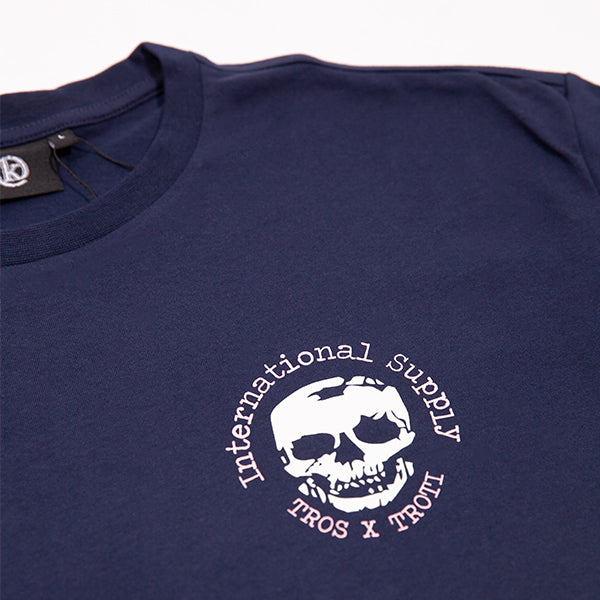 Kong International Skull Tros X Troti T shirt Navy