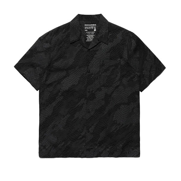 Maharishi Camo Hemp Bonsai Dragon Summer Shirt Black