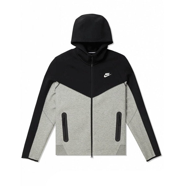 Nike Sportswear Tech Fleece Hooded Jacket Dark Grey Heather Black White