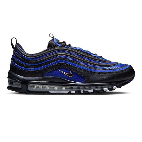 Nike Air Max 97 Black Metallic Gold Hyper Royal White