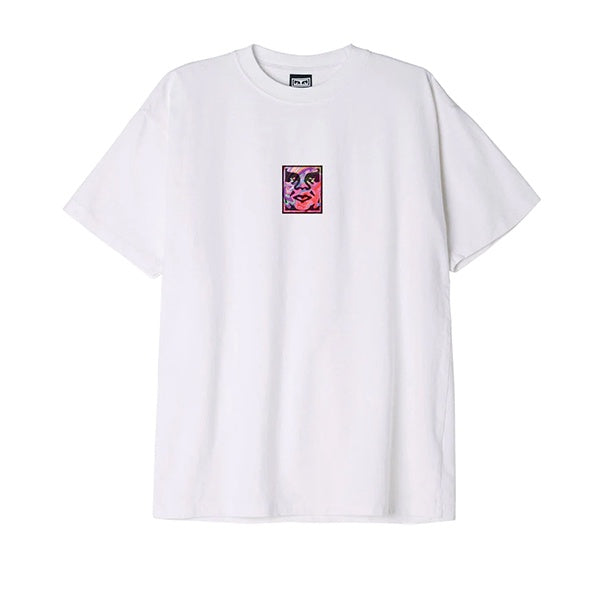 Obey Rainbow Icon T shirt White