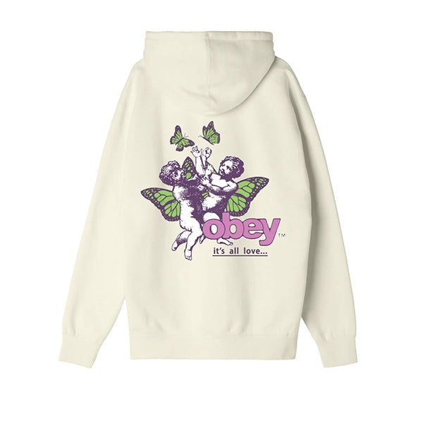 Obey Its All Love Hoodie Cream