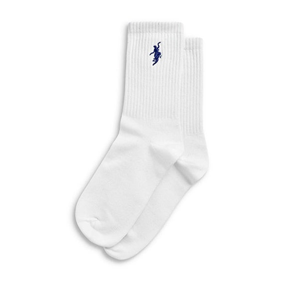 Polar Skate Co No Comply Rib Socks White Blue