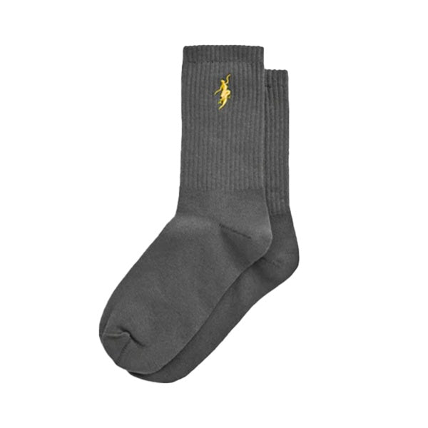 Polar No Comply Socks Graphite Yellow