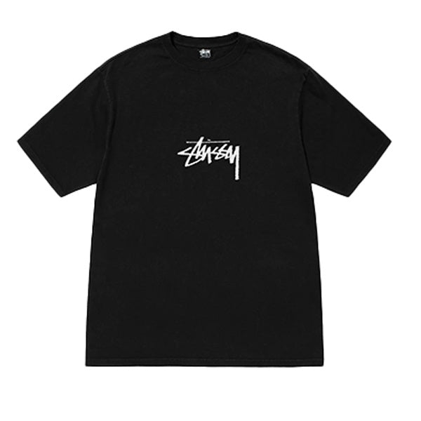 Stussy Small Stock Pig Dyed Tee Black