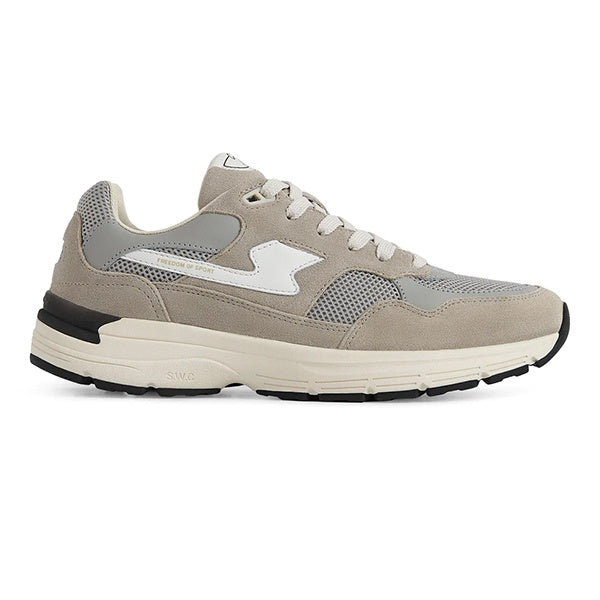 Stepney Workers Club Amiel S Strike Suede Mix Light Grey